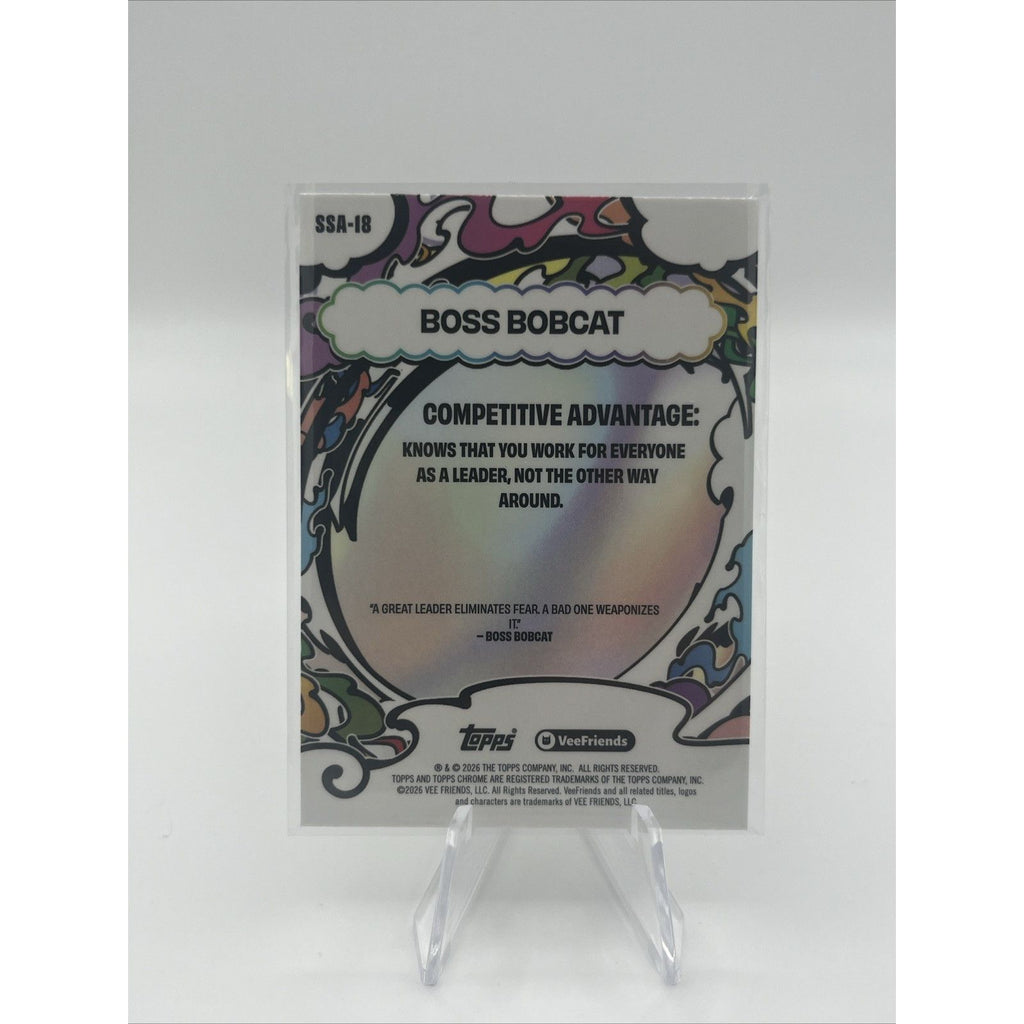 2026 Topps Chrome VeeFriends Manga Speckle Boss Bobcat
