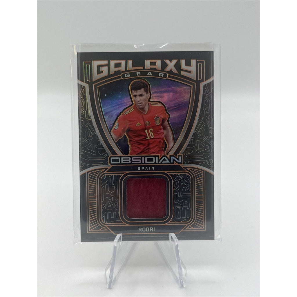 Panini 2021-22 Obsidian Galaxy Gear Rodri Spain Electric Etch Orange /50
