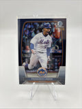 2023 Bowman - Francisco Lindor #81 Chrome Navy Mojo Refractor /175 ‼️BOOKEND‼️