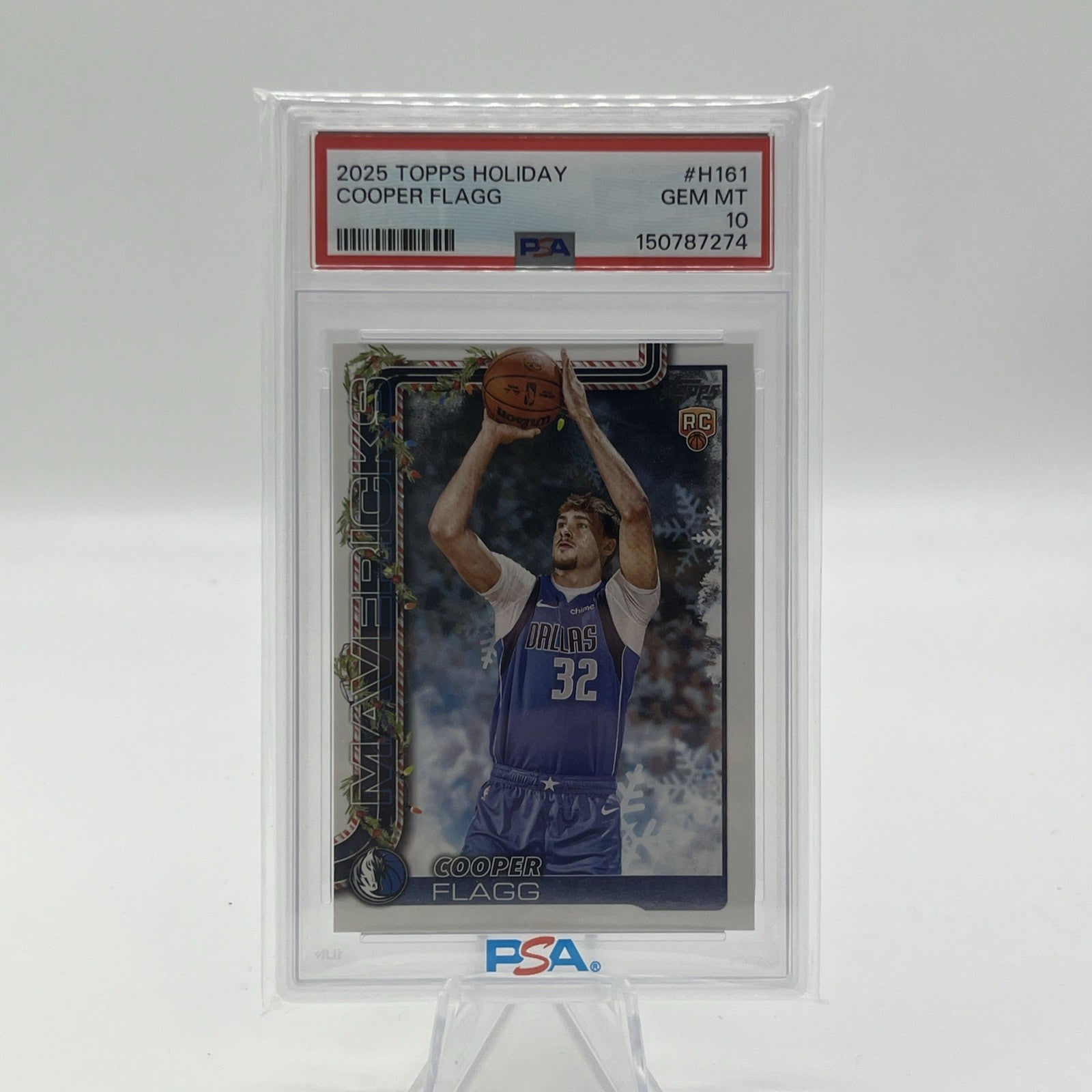 2025 Topps Holiday Cooper Flagg PSA 10