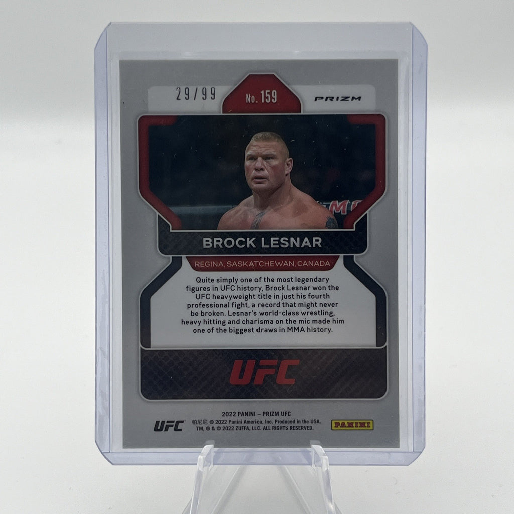 2021 UFC Panini PRIZM - Brock Lesnar Orange Parallel Refractor /99
