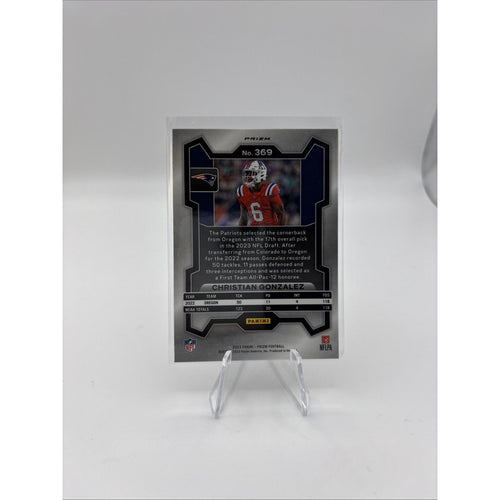 2023 Panini Prizm - Rookies Christian Gonzalez #369 Red Sparkle Prizm (RC)