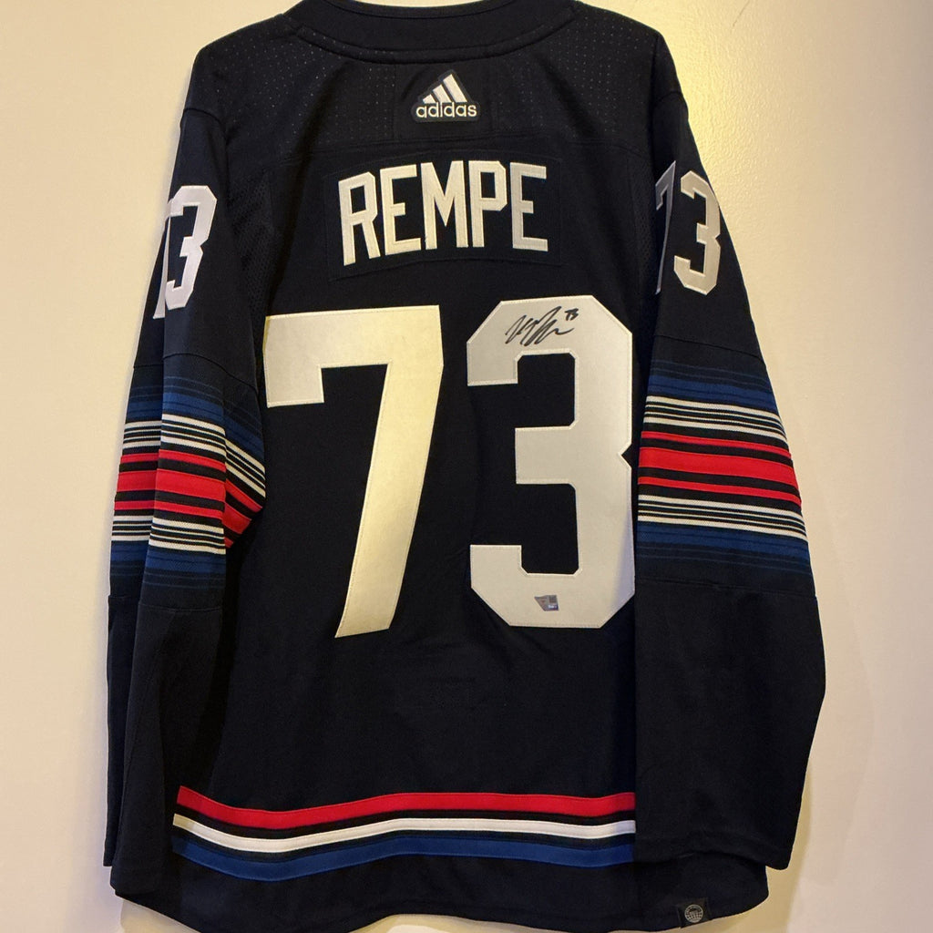 Matt Rempe New York Rangers Autographed Navy Alternate Jersey Fanatics Certified