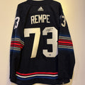 Matt Rempe New York Rangers Autographed Navy Alternate Jersey Fanatics Certified