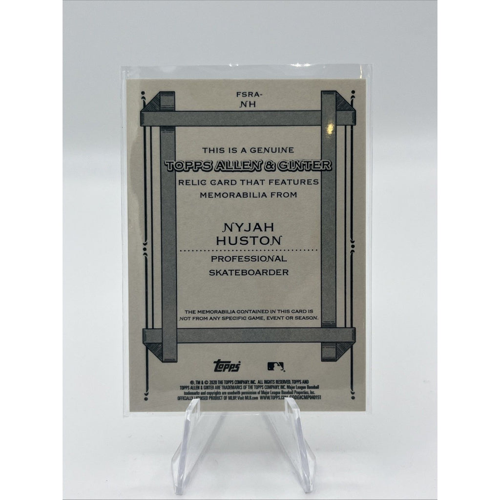 2020 Topps Allen & Ginter Relic #NH Nyjah Huston