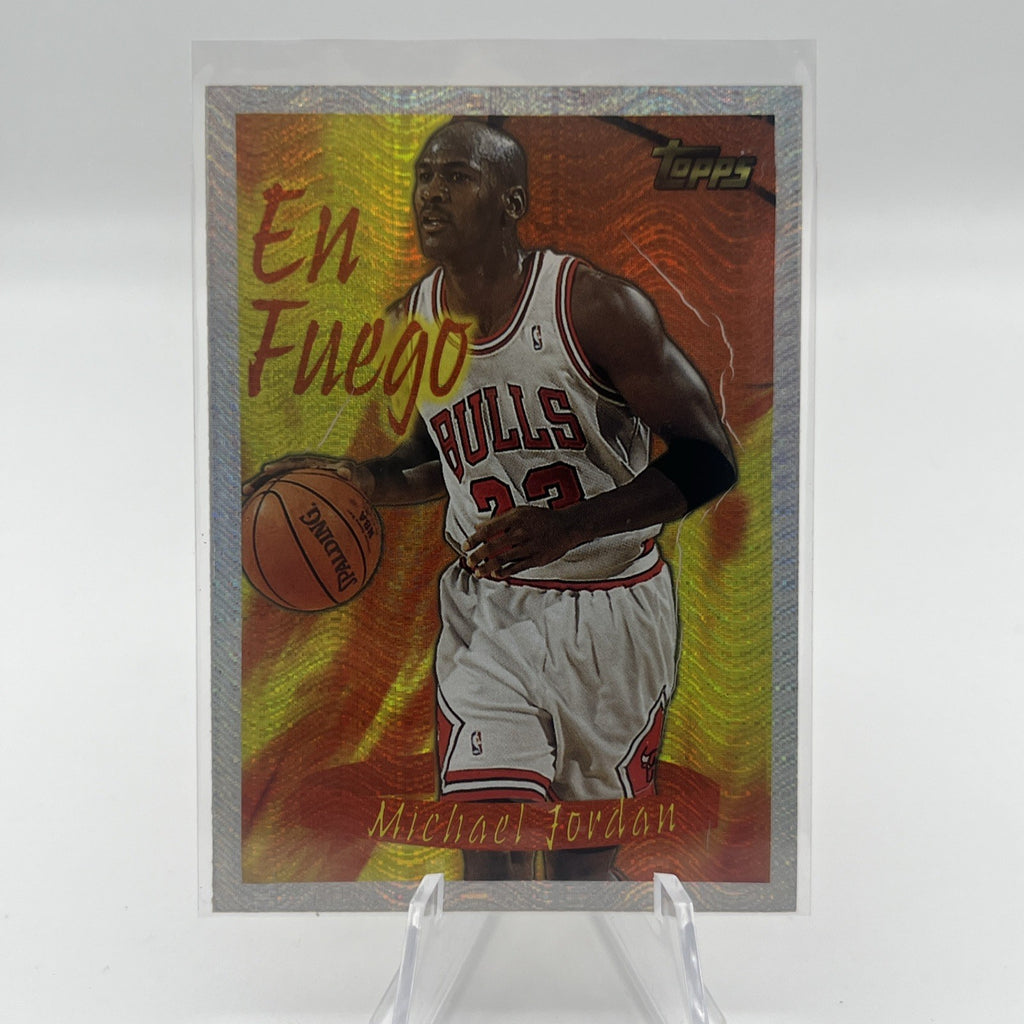 1996-97 Topps Seasons Best En Fuego Michael Jordan 