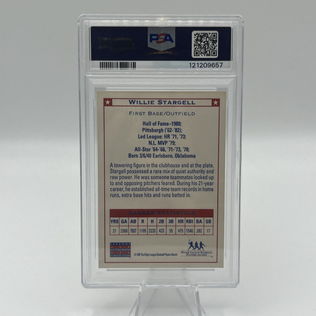 1996 Legends Autograph Collection Willie Stargell Auto PSA 9 DNA 10 HOF Pirates