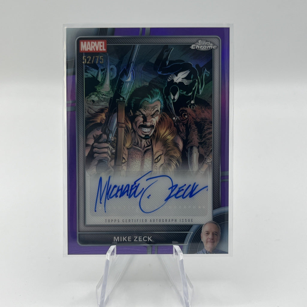 2026 Topps Chrome Marvel Comics Mike Zeck Authentic Auto Autograph Purple #/75