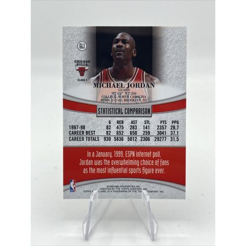 1998-99 Topps - GOLD LABEL Michael Jordan #GL1 Mint