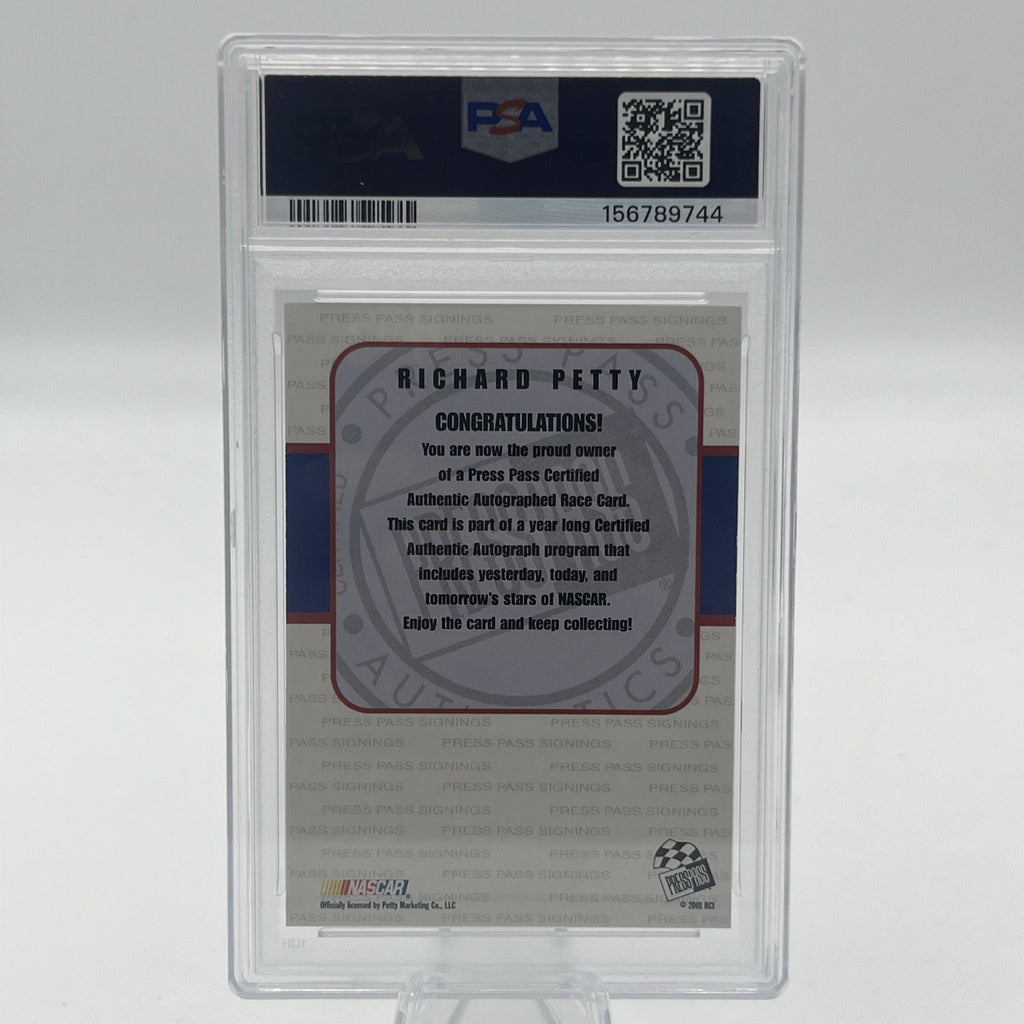 2001 Press Pass Premium Signings Richard Petty PSA 9 ‼️LOW POP‼️