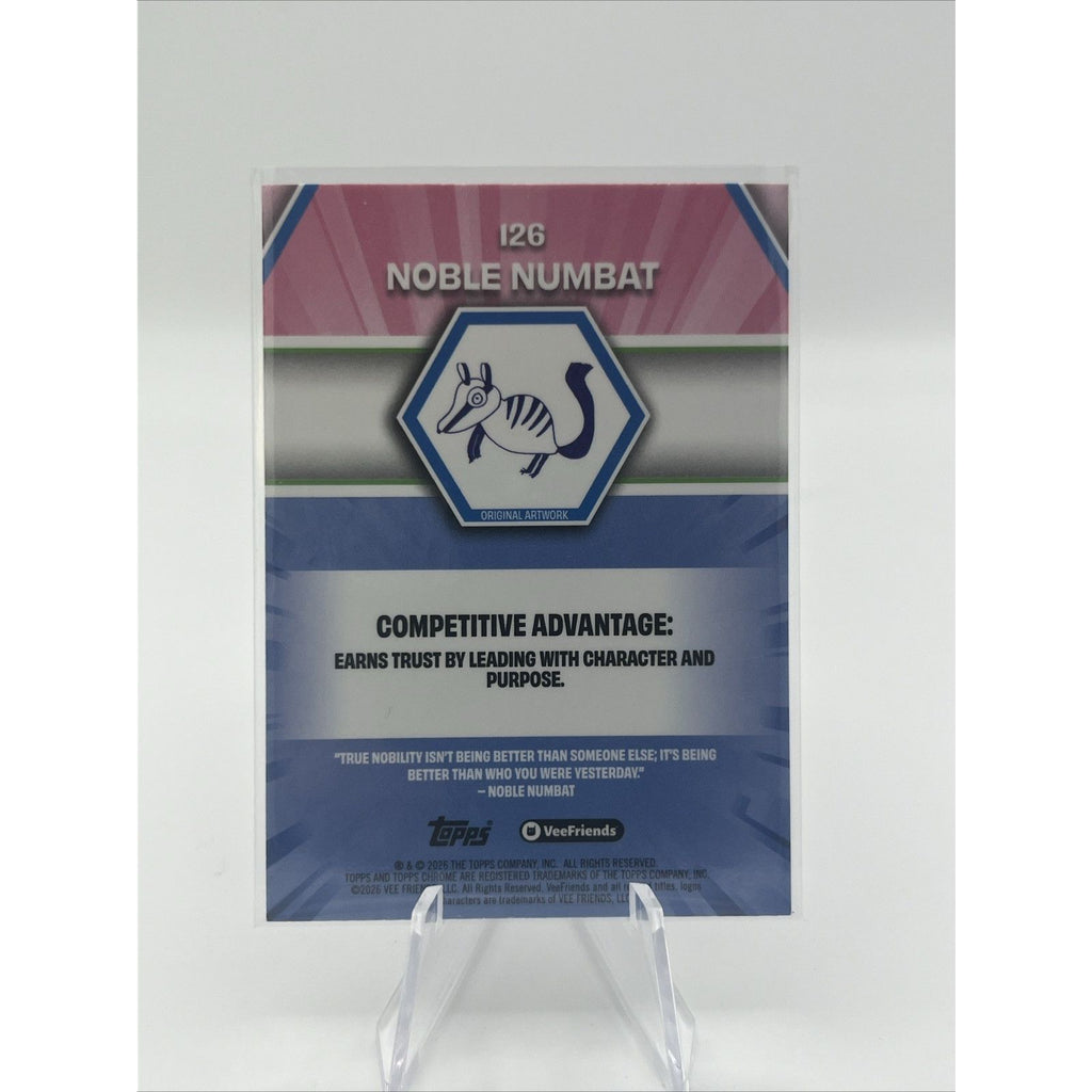 2026 Topps Chrome VeeFriends Noble Numbat #126 Pink Refractor /250