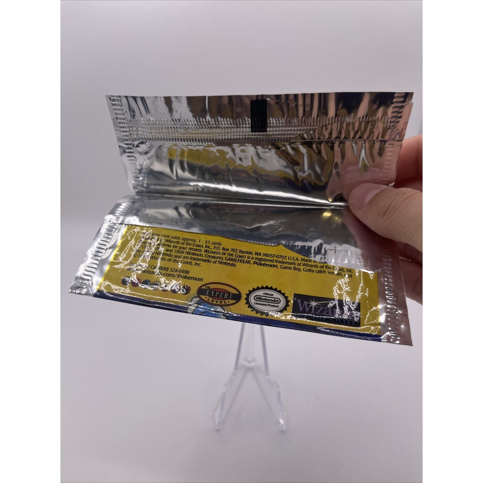 1999 PokémonBase Set Booster Pack Blastoise EMPTY Wrapper