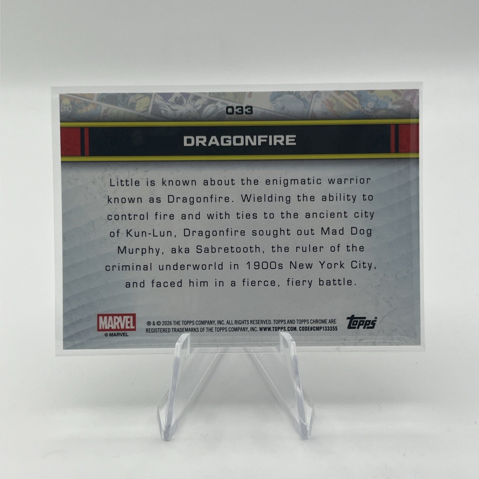 2026 Topps Chrome Marvel Dragonfire 1st Appearance Spider-Web Refractor #/399