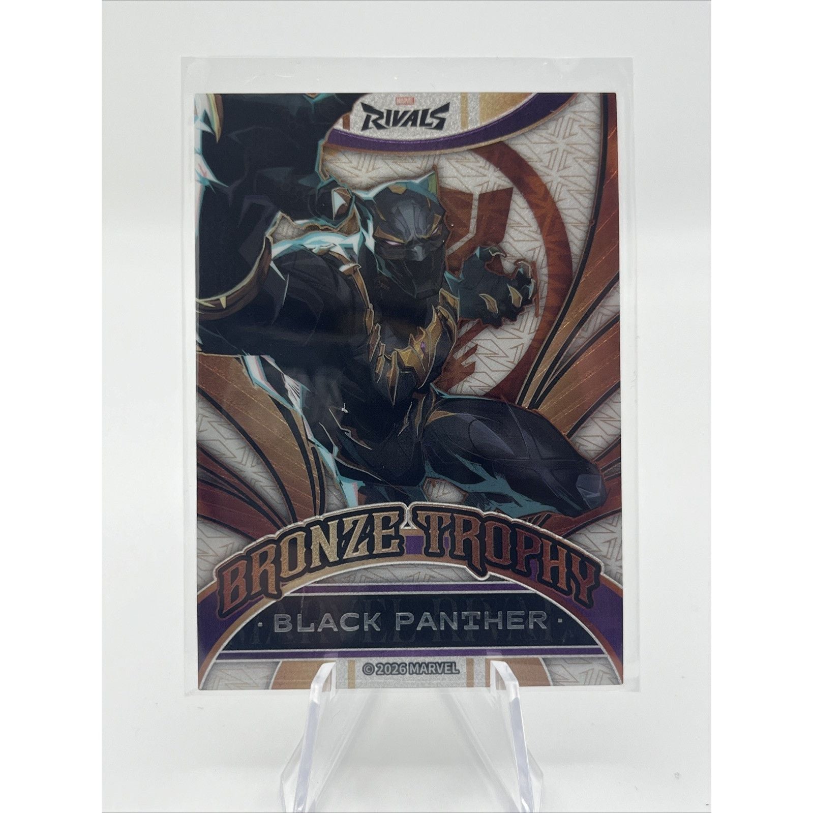 2026 Marvel Rivals Eternal Glory-Black Panther- Bronze Trophy 12/18 MR-GC-06