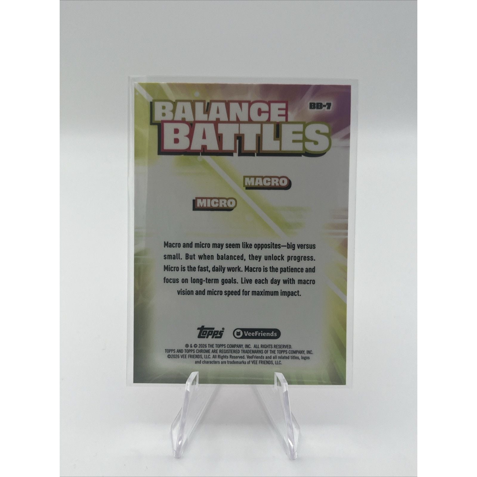 2026 Topps Chrome VeeFriends Balance Battles #BB-7 Marco & Micro