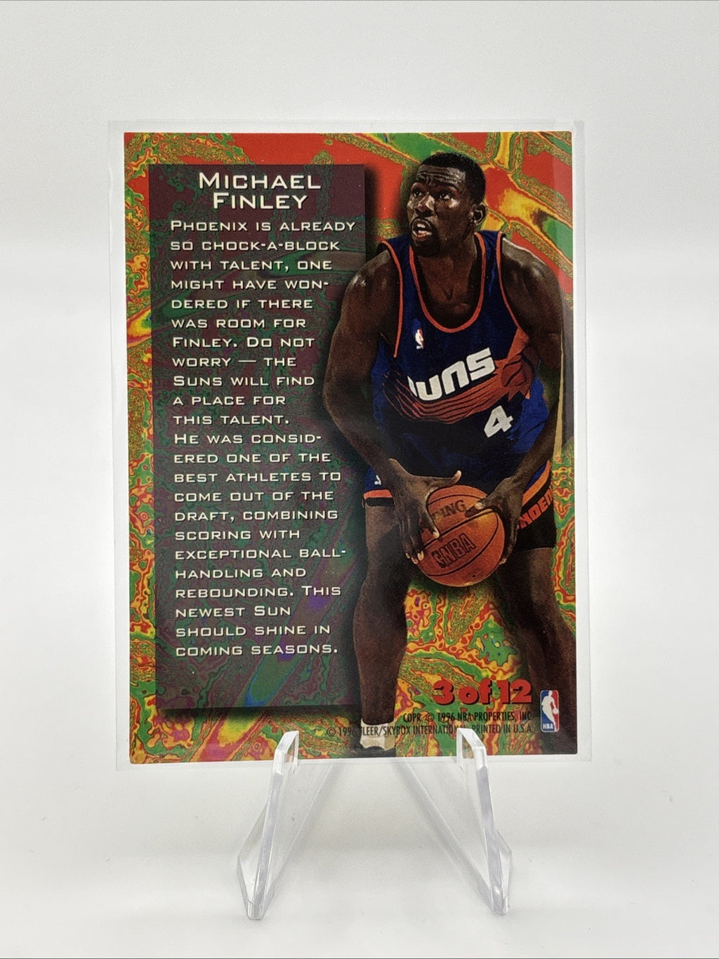 1995-96 Fleer Metal - Tempered Steel Michael Finley #3 (RC)