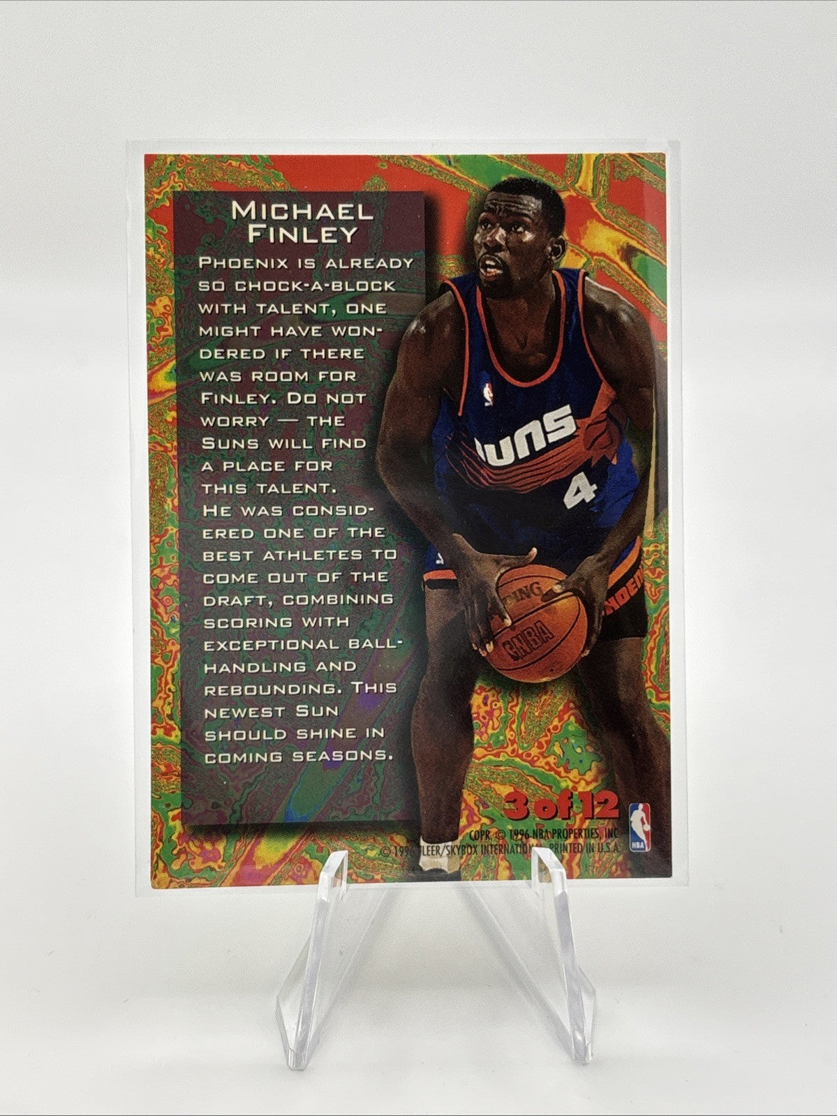 1995-96 Fleer Metal - Tempered Steel Michael Finley #3 (RC)