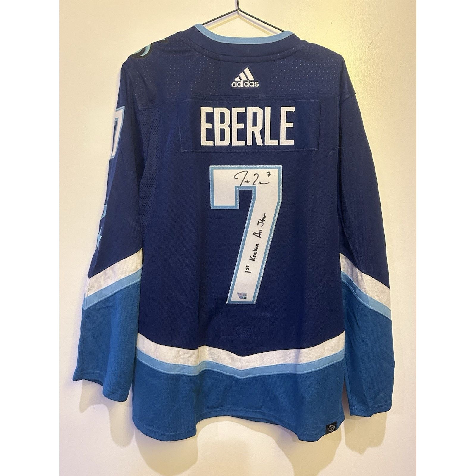 Seattle Kraken | All Star | Signed Jersey Inscription 1st All Star Jordan Eberle