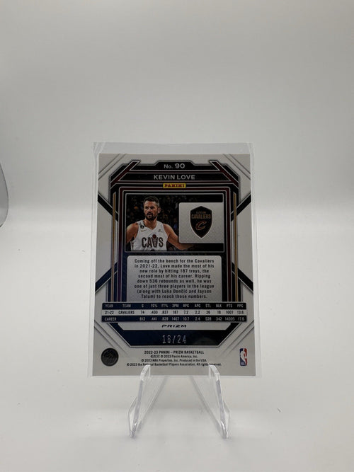 2022-23 Panini Prizm - Kevin Love #90 Gold Sparkle Prizm /24
