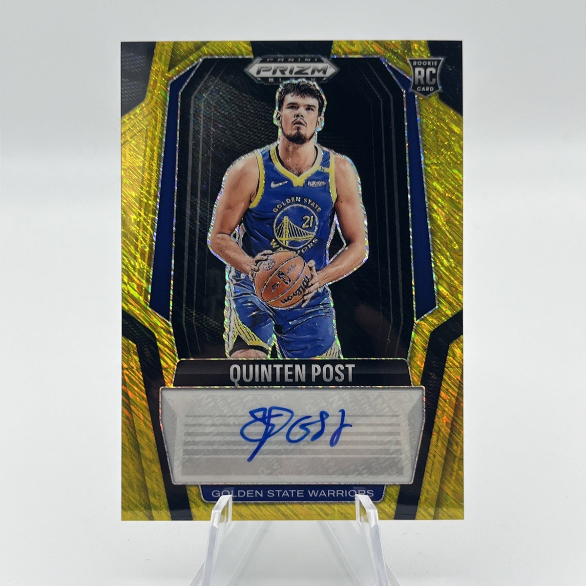 2024-25 Panini Prizm Black Quinten Post Gold Shimmer Prizm Auto /10