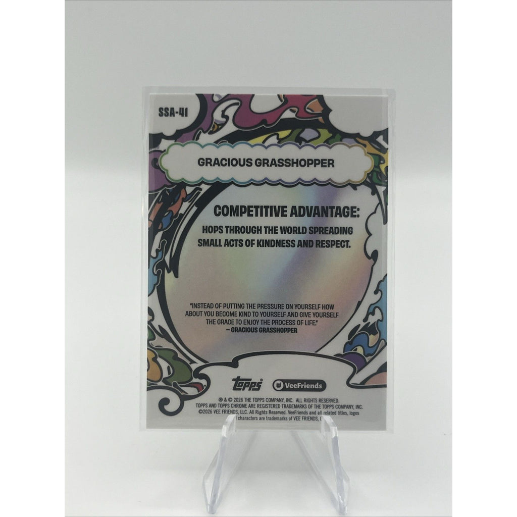 2026 Topps Chrome Veefriends Gracious Grasshopper Manga Sparkle #SSA-41