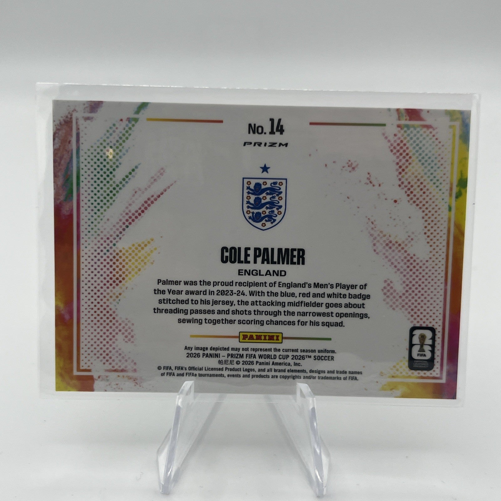 2026 Panini Prizm World Cup - Cole Palmer - Color Blast SSP