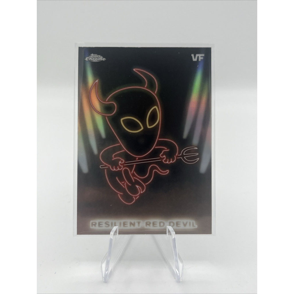 2026 Topps Chrome VeeFriends Resilient Red Devil NE-9 Neon Lights