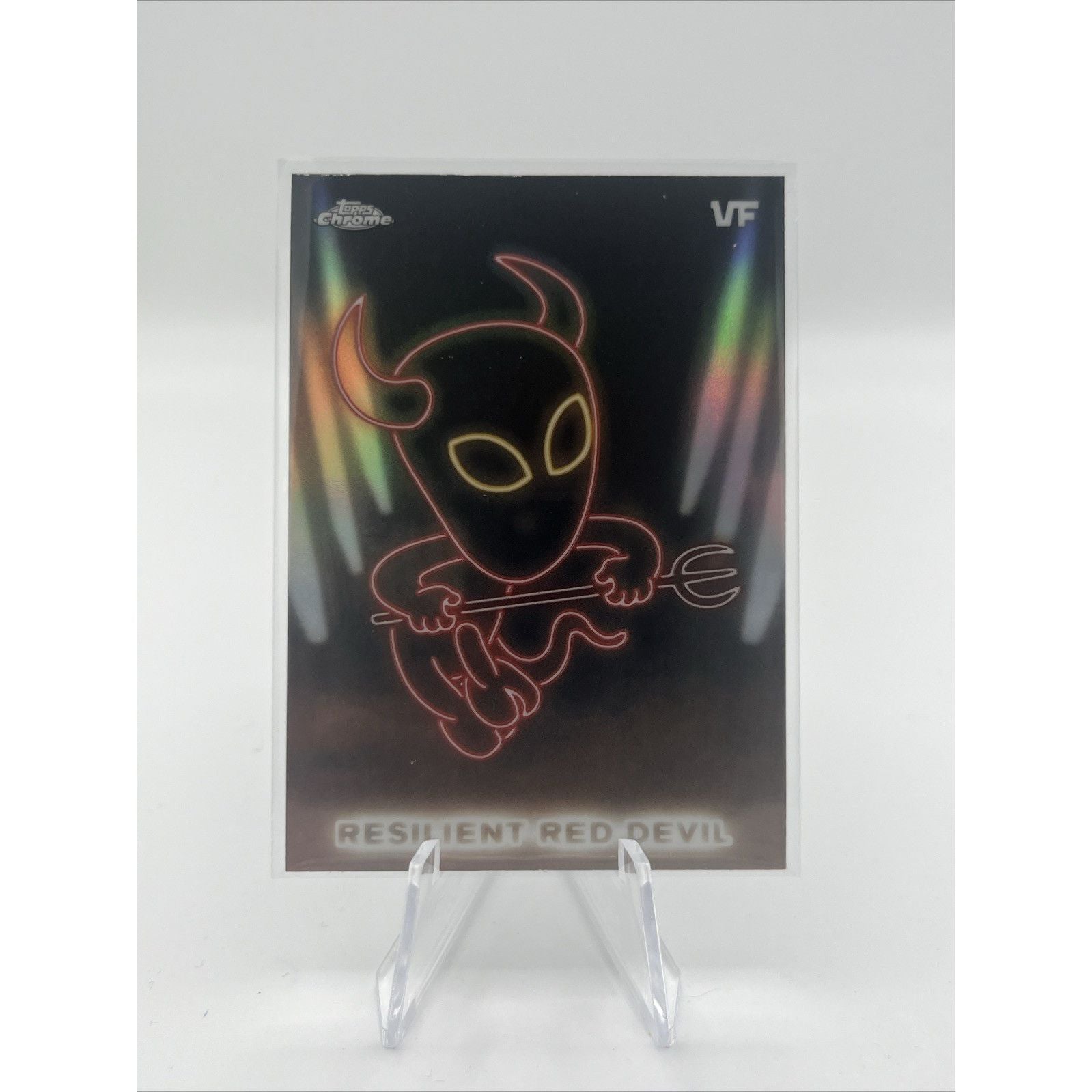 2026 Topps Chrome VeeFriends Resilient Red Devil NE-9 Neon Lights