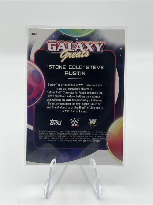 "Stone Cold" Steve Austin 2026 Cosmic Chrome WWE Galaxy Greats Refractor #GG-1