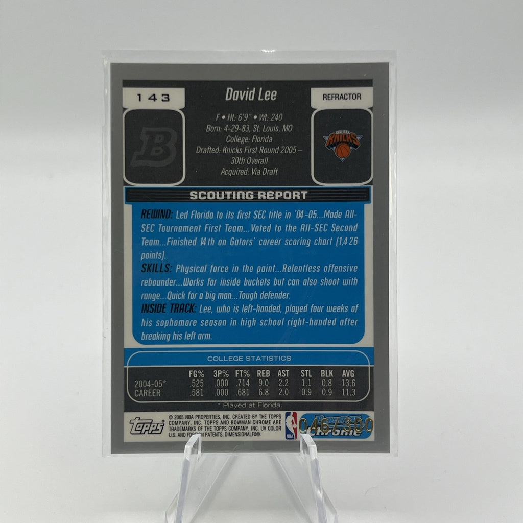 2005-06 Bowman Chrome David Lee #/300 (RC)
