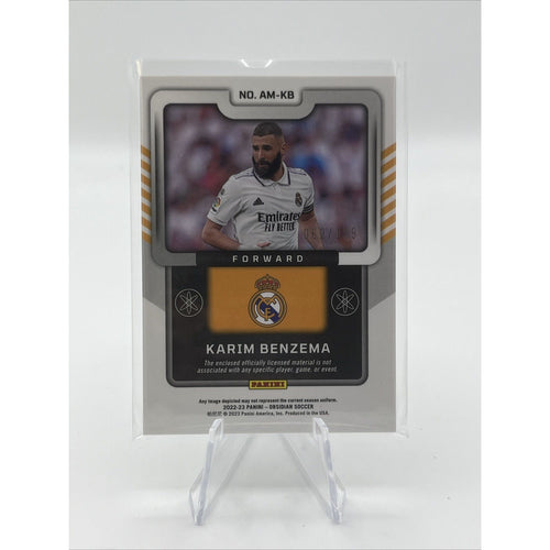 2022/23 PANIBI OBSIDIAN REAL MADRID PATCH /199 KARIM BENZEMA #AM-KB (SC20)