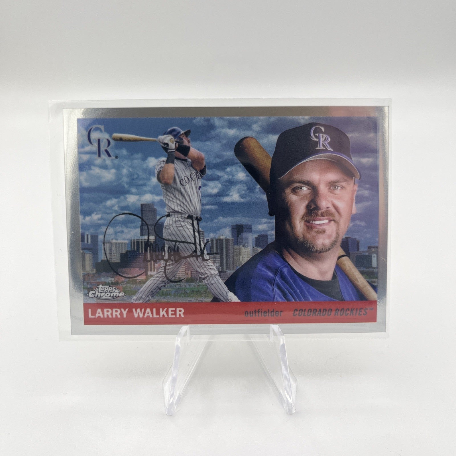 2025 Topps Chrome Platinum Anniversary Larry Walker City Variation #55CV-27