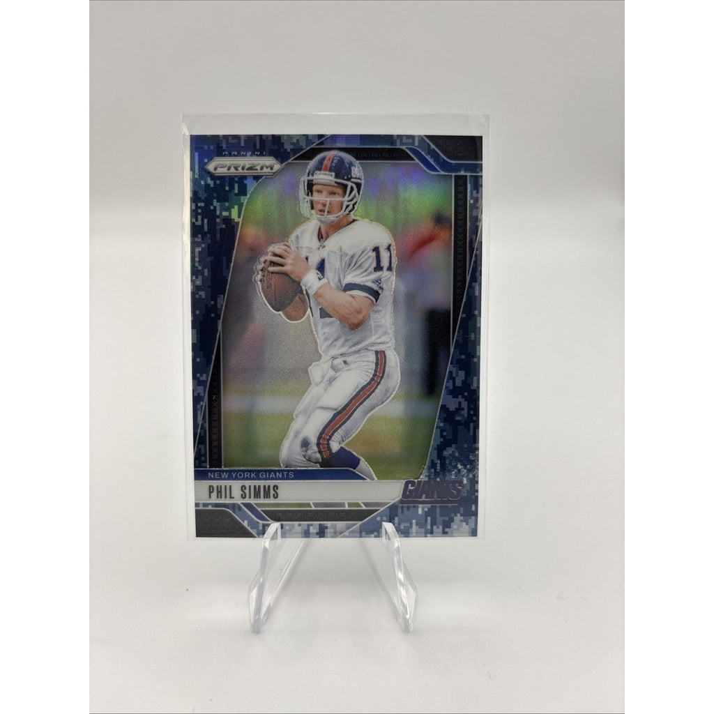 2024 Panini Prizm - Phil Simms #218 Blue Camo Prizm /25