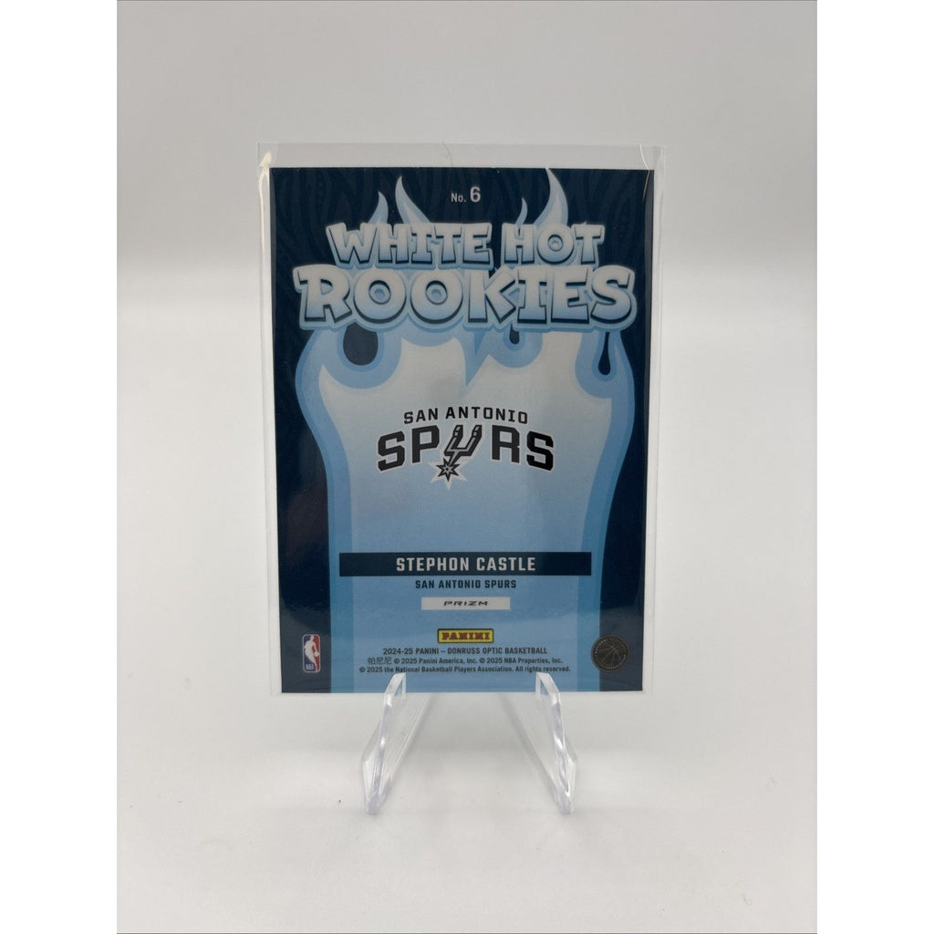 2024-25 Panini Donruss Optic - White Hot Rookies Stephon Castle #6 Holo Prizm...