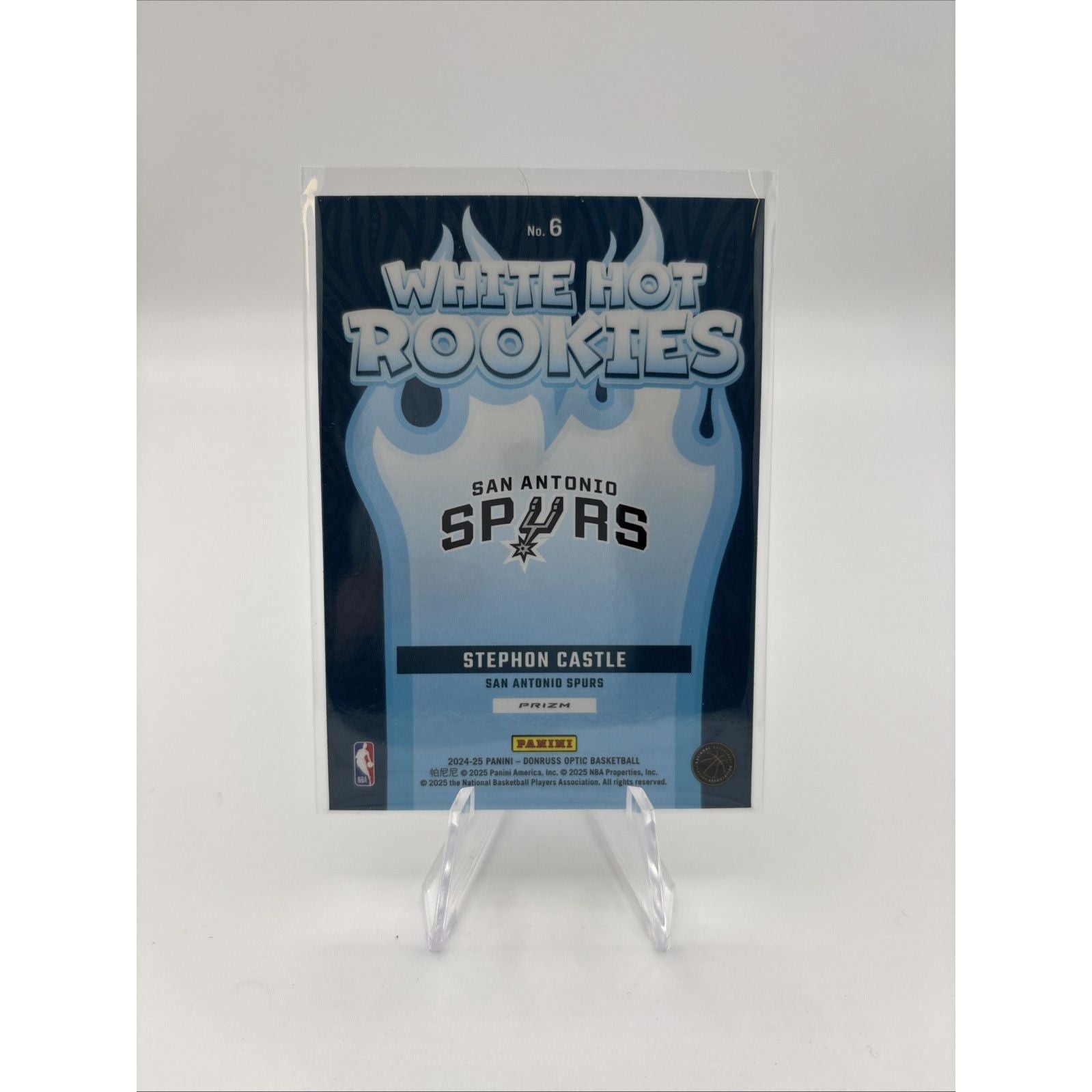 2024-25 Panini Donruss Optic - White Hot Rookies Stephon Castle #6 Holo Prizm...