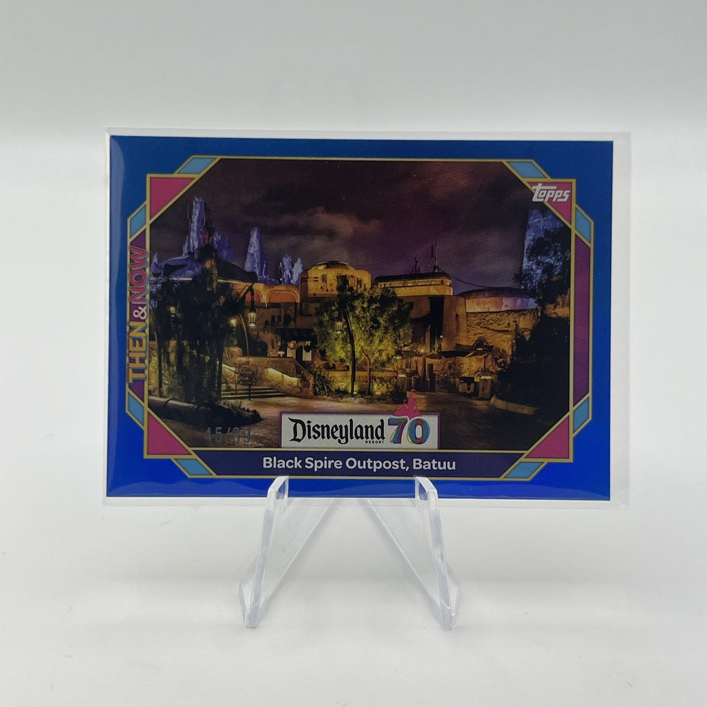 Topps Disneyland 70th Anniversary #24 Black Spire Outpost Batuu Blue Foil 85/99
