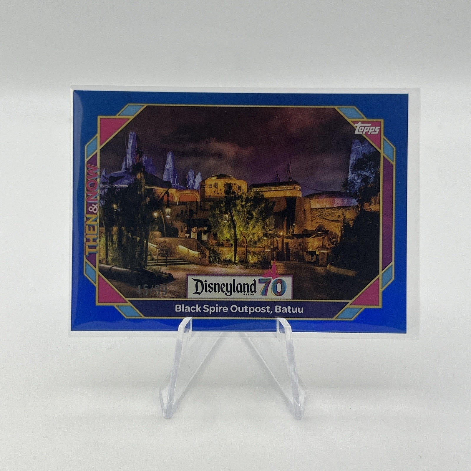 Topps Disneyland 70th Anniversary #24 Black Spire Outpost Batuu Blue Foil 85/99