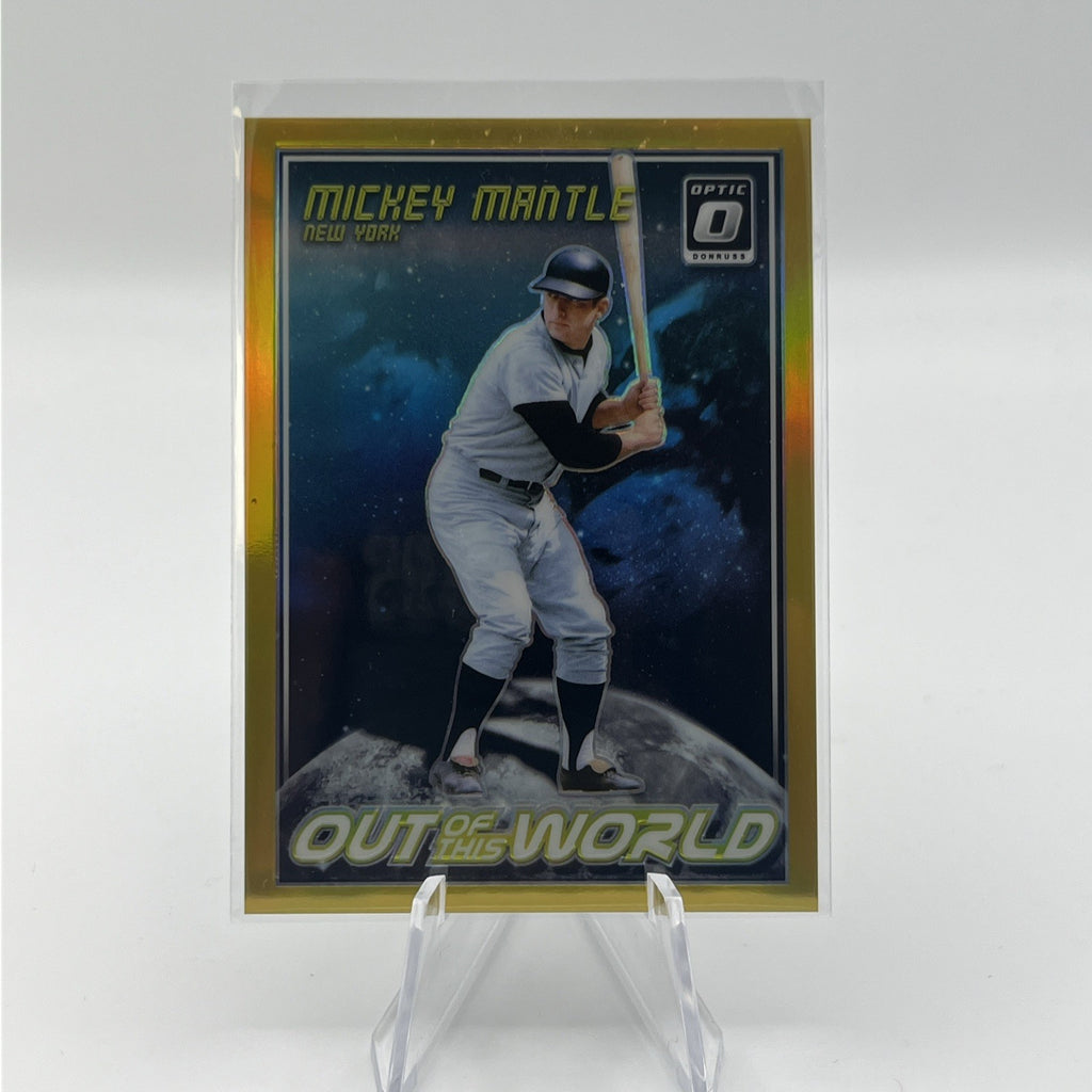 2018 Panini Optic Mickey Mantle Out Of This World True Gold #/10