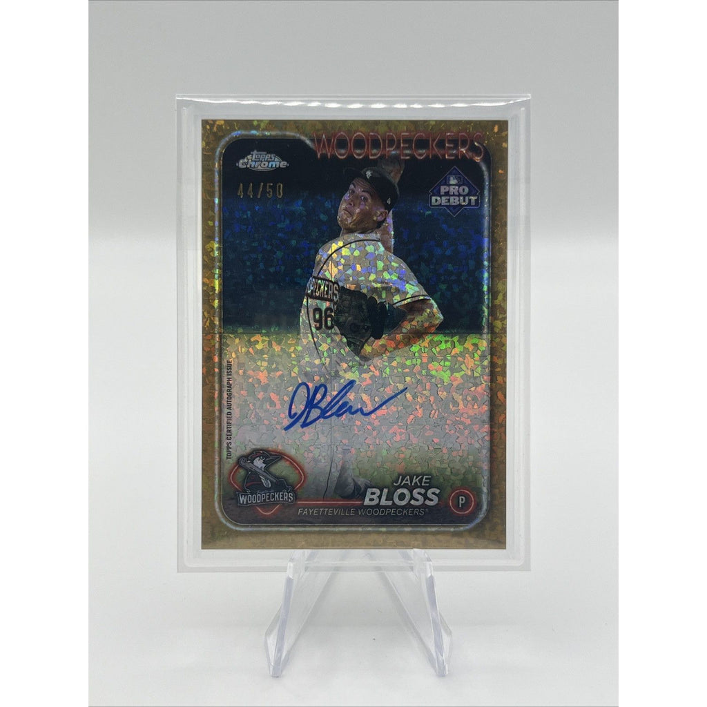 JAKE BLOSS 2024 Topps Pro Debut Gold Speckle Auto #/50 PDG-142
