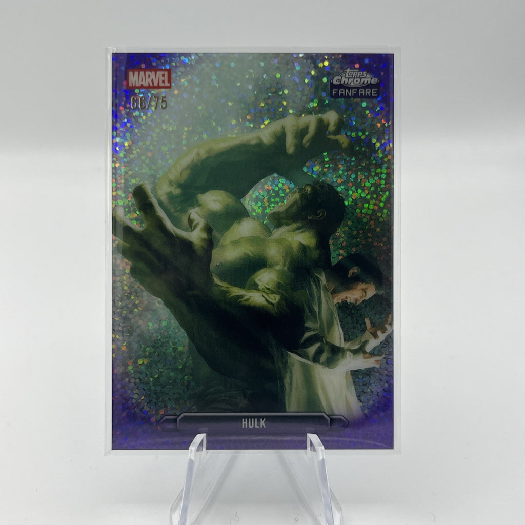 2026 Topps Chrome Marvel Comics Fanfare Hulk Purple Speckle Refractor /75
