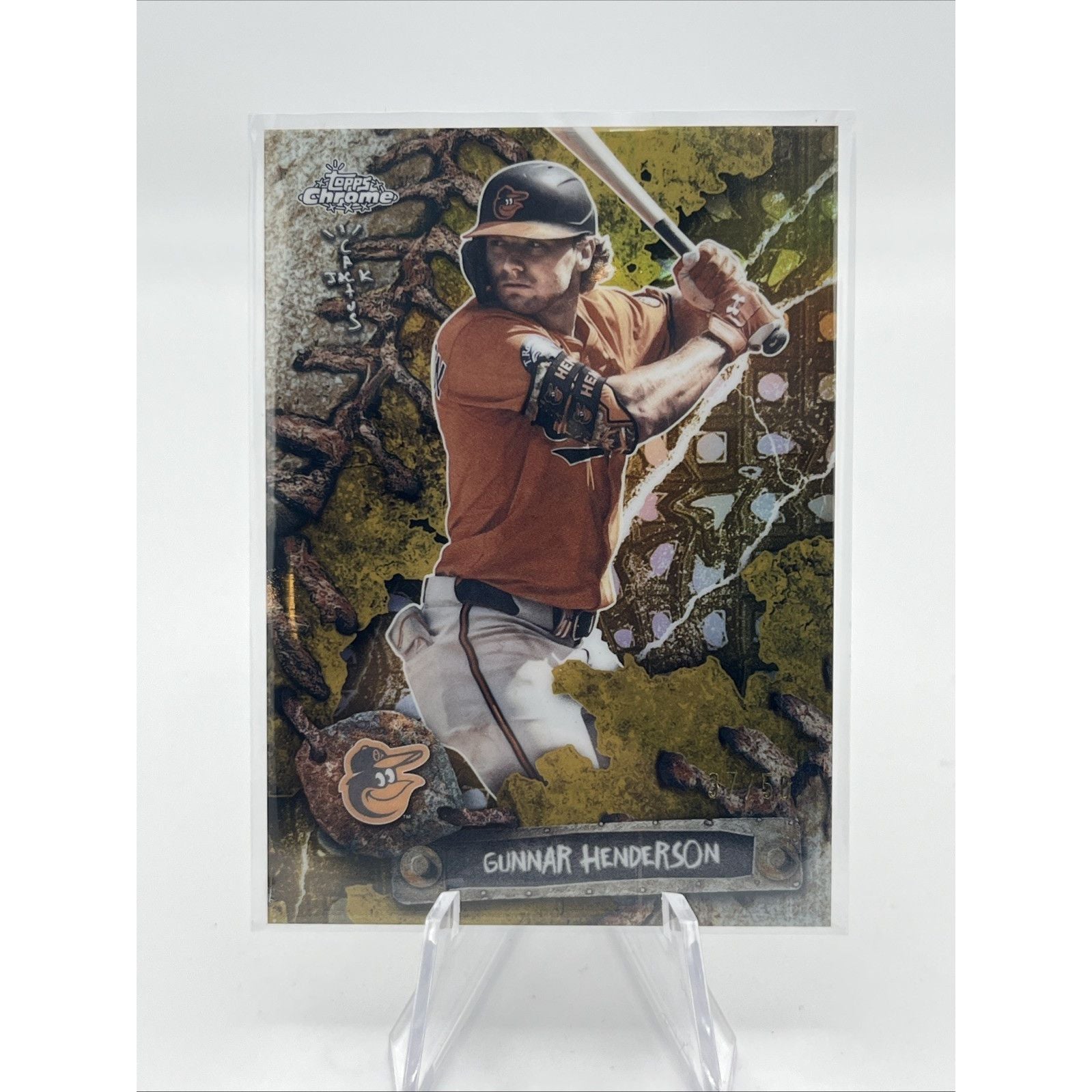 Gunnar Henderson 2026 Topps Chrome x Cactus Jack Fanatics Fest Gold /50