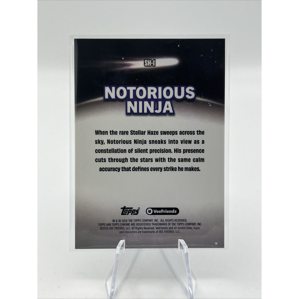 Notorious Ninja 2026 Topps Chrome VeeFriends #SH-1 Stellar Haze SSP DL1