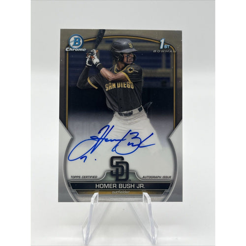 2023 Bowman Draft - Chrome Prospect Autographs Homer Bush Jr. #CDA-HB (AU, RC)