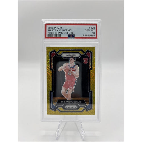 2023 Prizm Tristan Vukcevic Gold Shimmer FOTL PSA 10 ‼️1st ON PRINT‼️EBAY 1/1