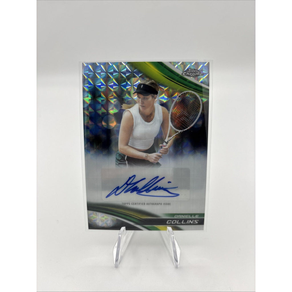 2025 Topps Chrome - Autographs I Danielle Collins #CA-DCS Geometric Refractor...