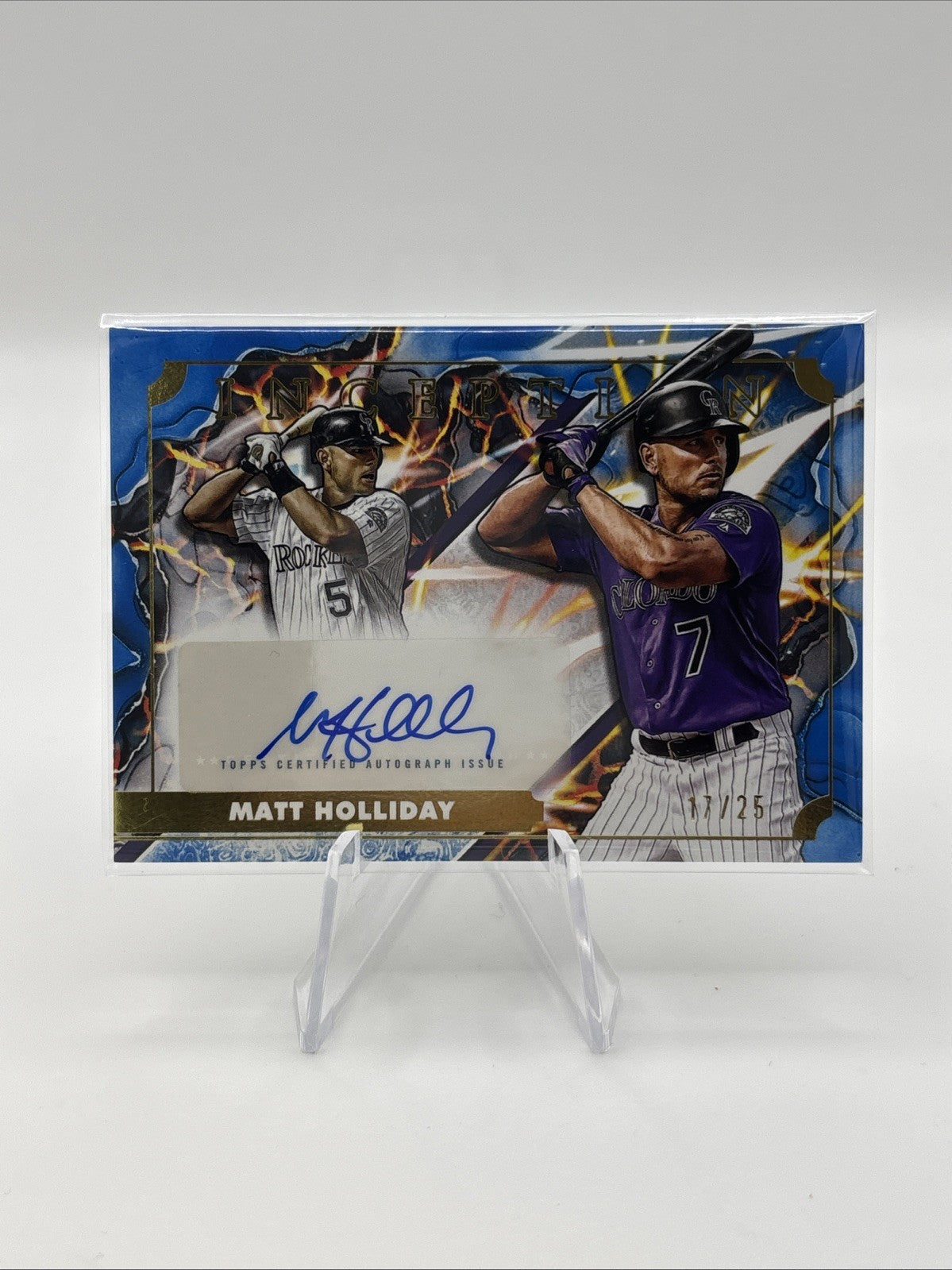 2025 Topps Inception Matt Holliday Blue Auto #/25