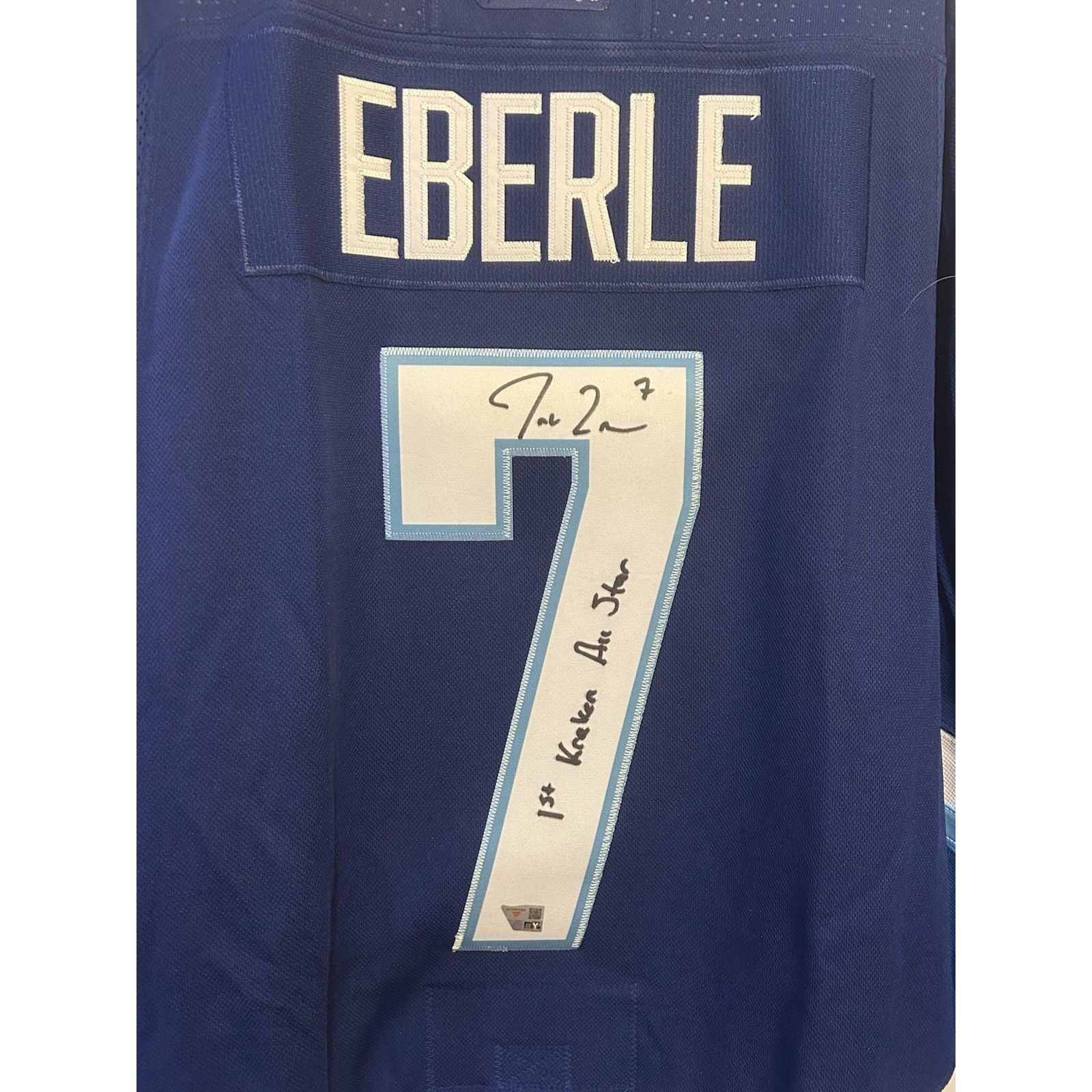 Seattle Kraken | All Star | Signed Jersey Inscription 1st All Star Jordan Eberle