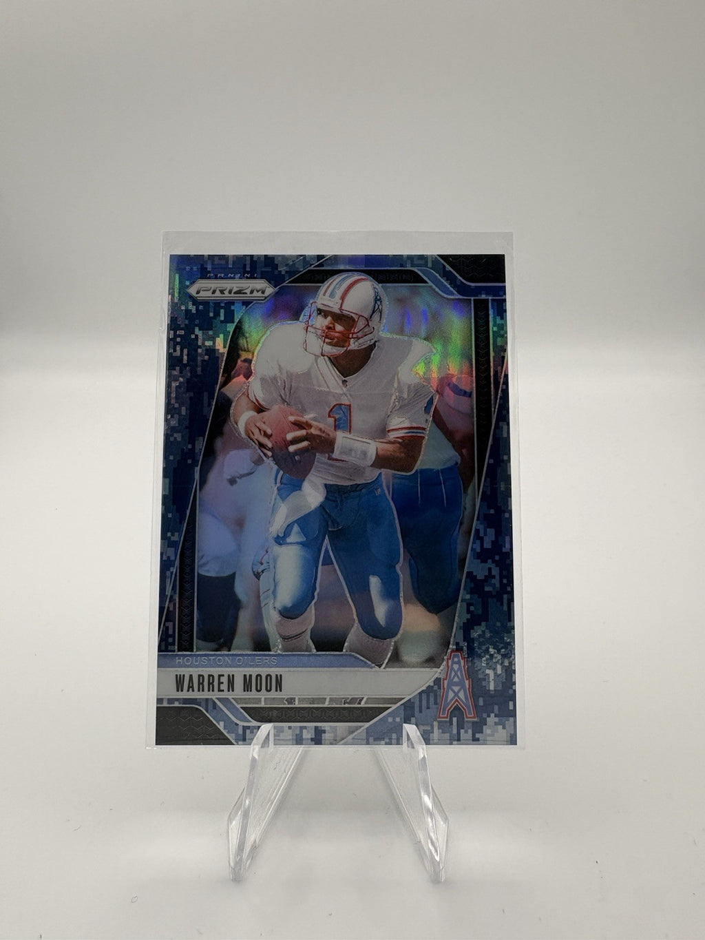 WARREN MOON 2024 PANINI PRIZM FOOTBALL NAVY CAMO OILERS /25 