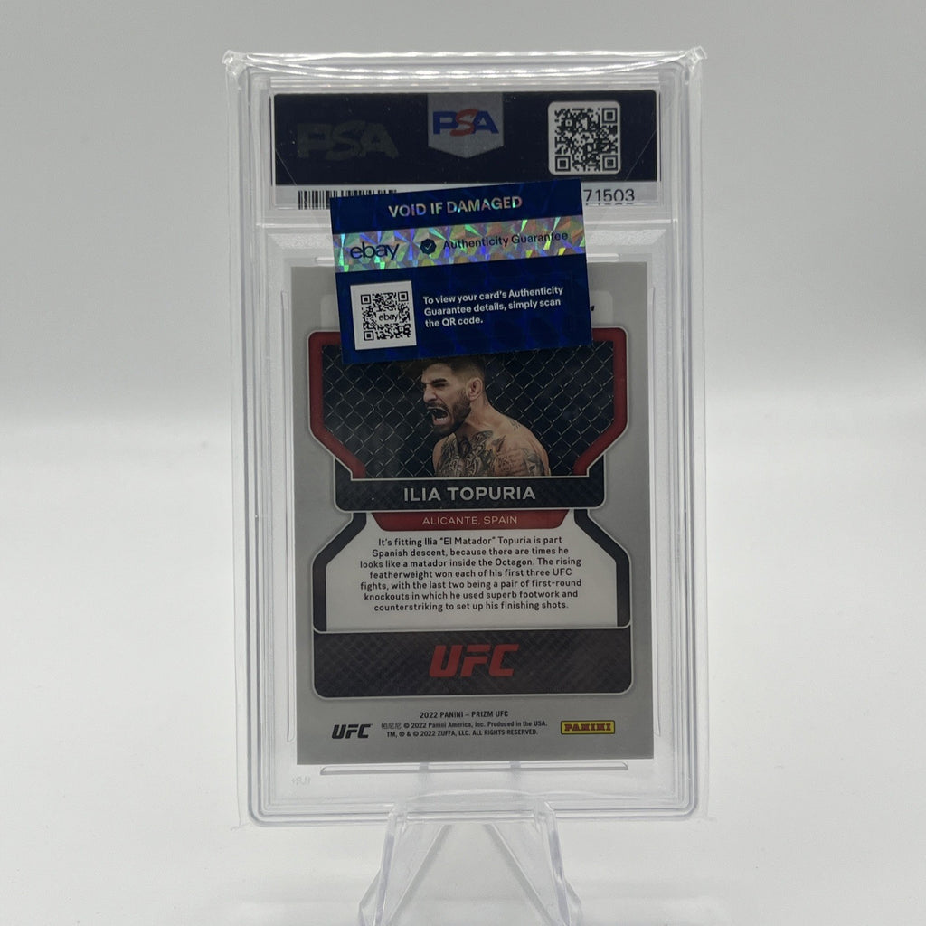 2022 PANINI PRIZM UFC PINK ICE #115 ILIA TOPURIA PSA 10