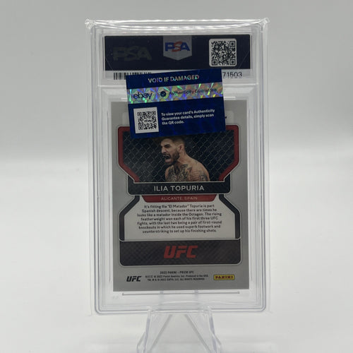 2022 PANINI PRIZM UFC PINK ICE #115 ILIA TOPURIA PSA 10